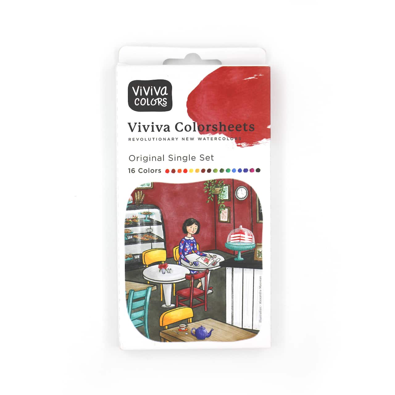 Viviva Colorsheet Original Single 16-Color Watercolor Set